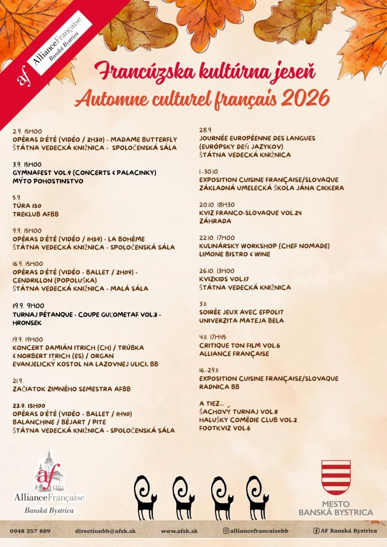 Francúzska kultúrna jeseň 2026